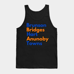 New York Starting 5 basketball Jalen Brunson Karl Hart Bridges Anunoby Tank Top
